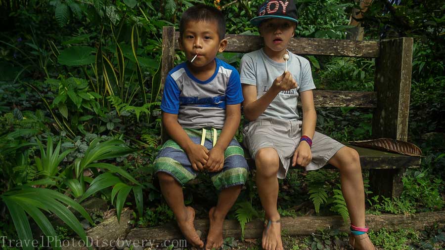 Children of La Loma chocolate plantation Bocas del Toro