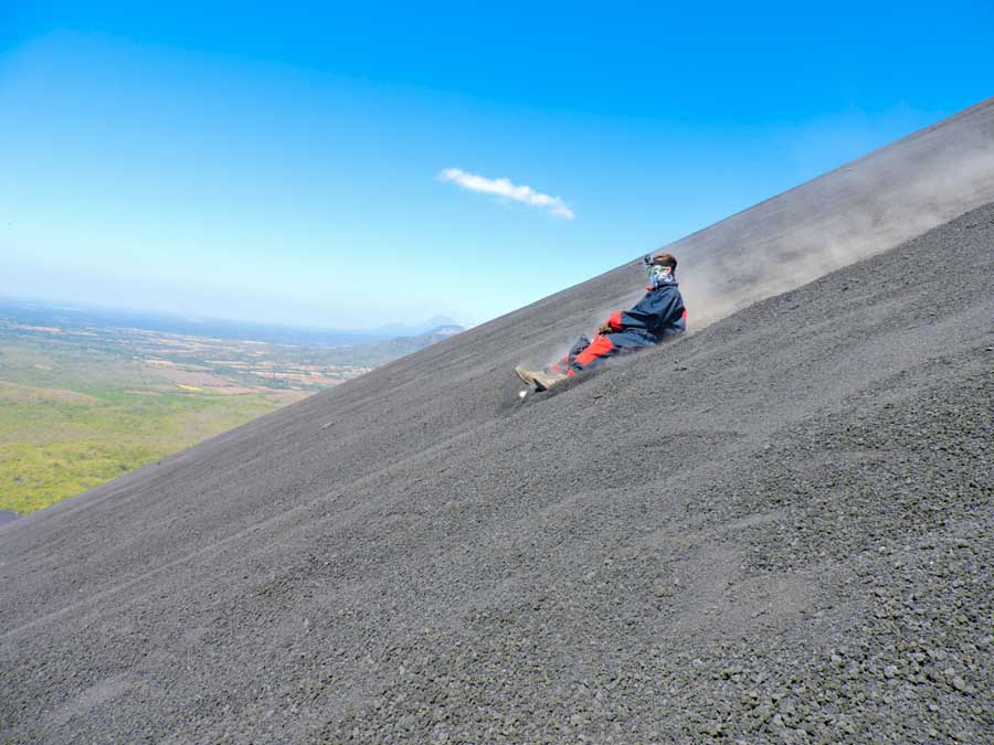 Top adventure and eco experiences volcano boarding in Nicaragua