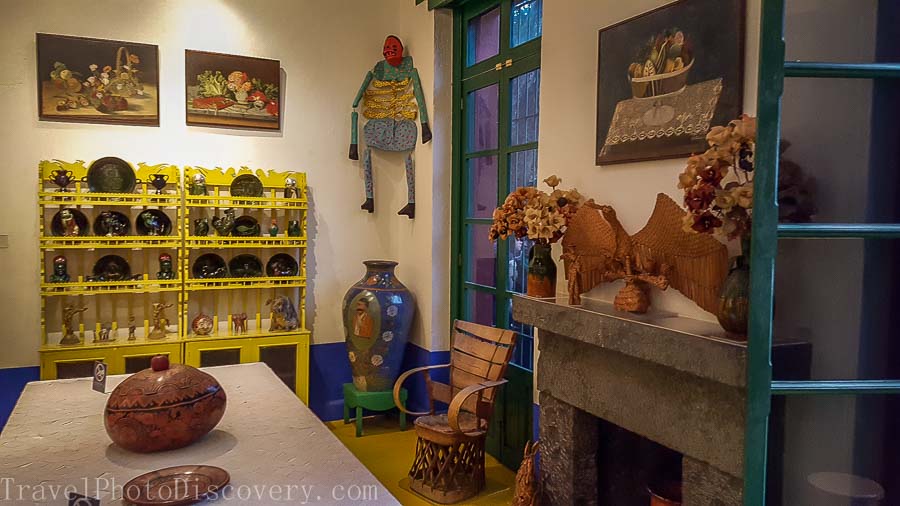 The dining room at Casa Azul in Mexico City