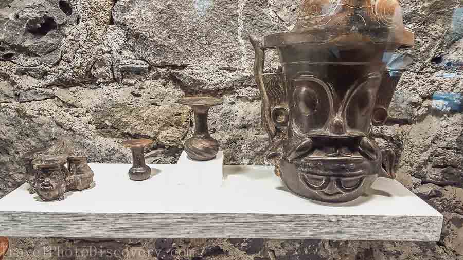 Meso American artifacts at Museo Anahuacalli in Mexico City