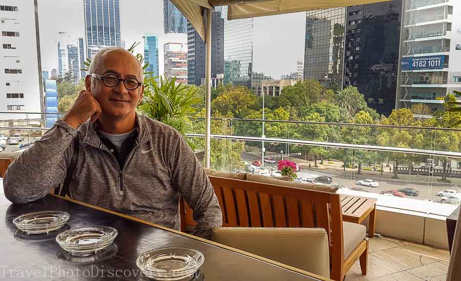 Outdoor Lounge at the St. Regis Hotel Mexico City