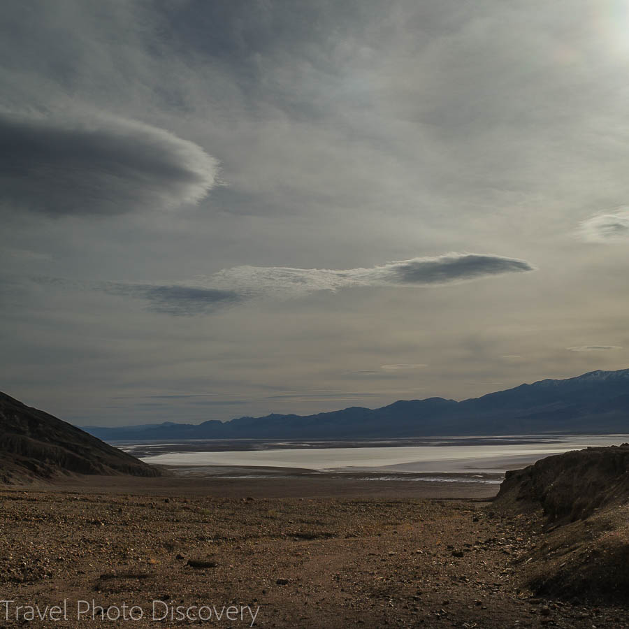 Overlooking the salt flats at Death Valley National park