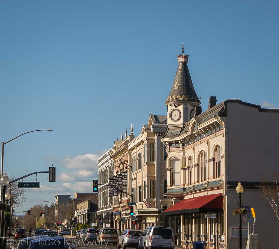 Historic downtown district at Napa
