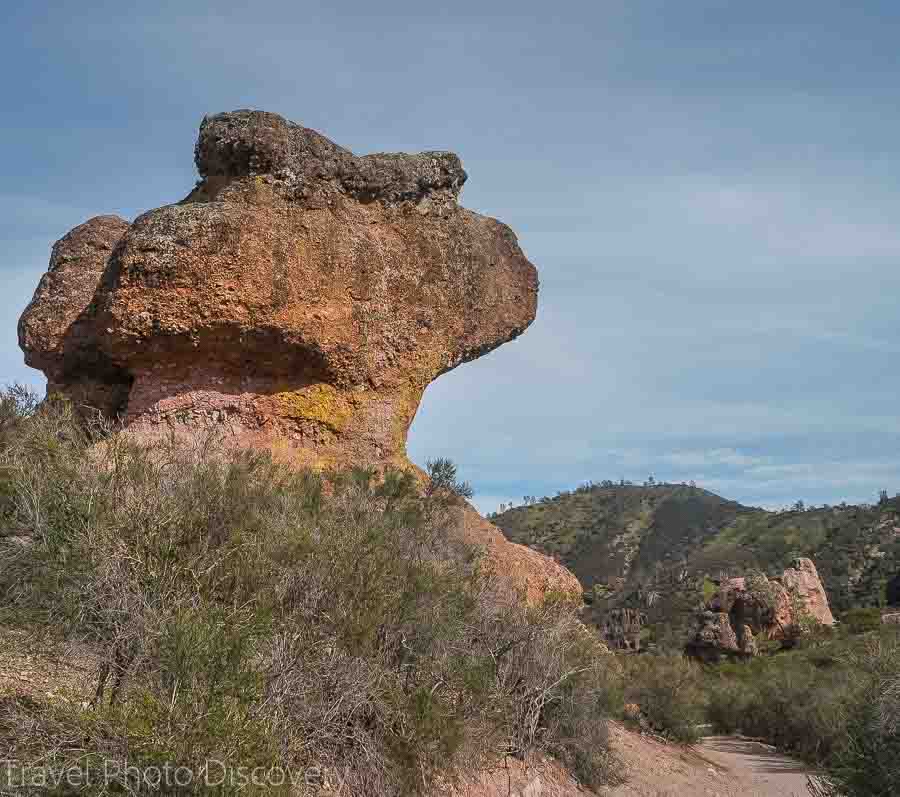 Interesting rock formations at Pinnacles National Park