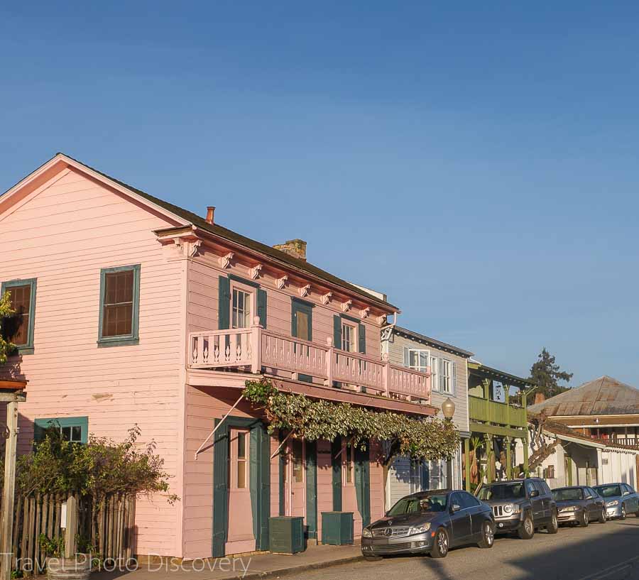 Victorian architecture around San Juan Bautista town