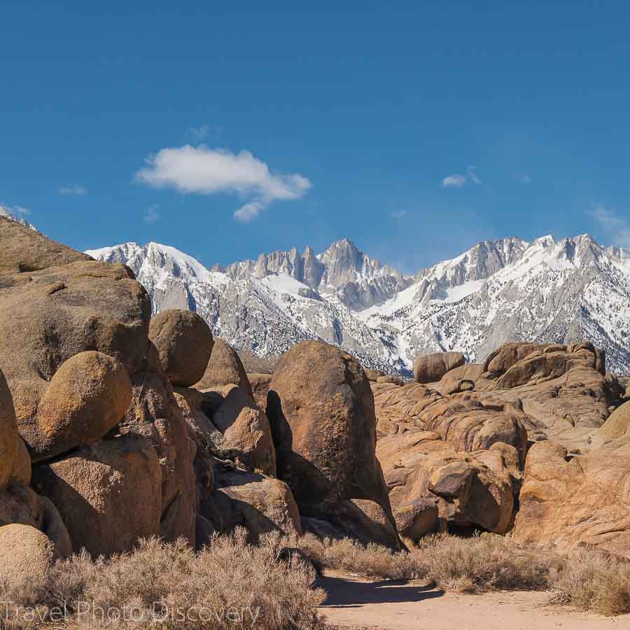 Travel Photo postcard at Alabama Hills