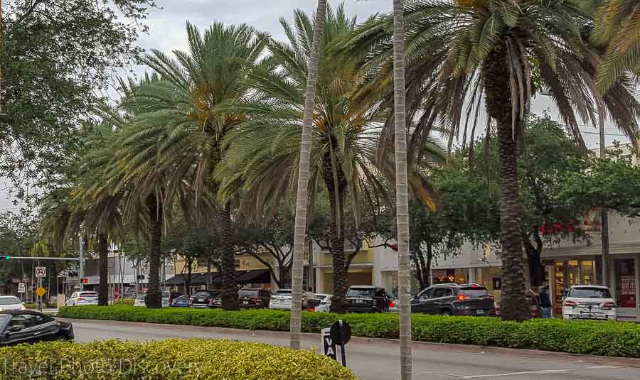 Coral Gables downtown district in Miami