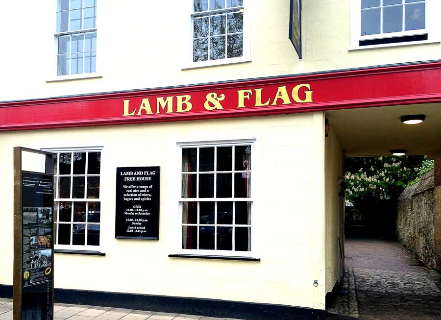 Places to visit Oxford at the Lamb & Flag Pub