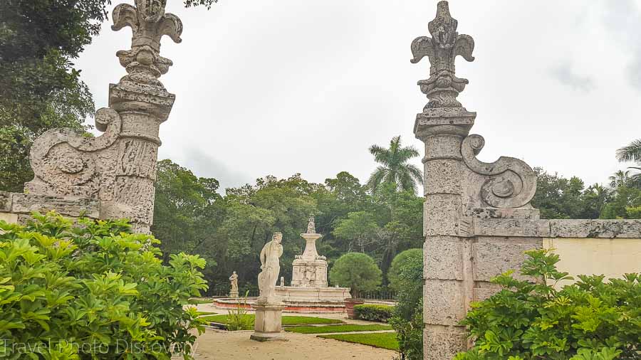 Formal gardens of Vizcaya museum 