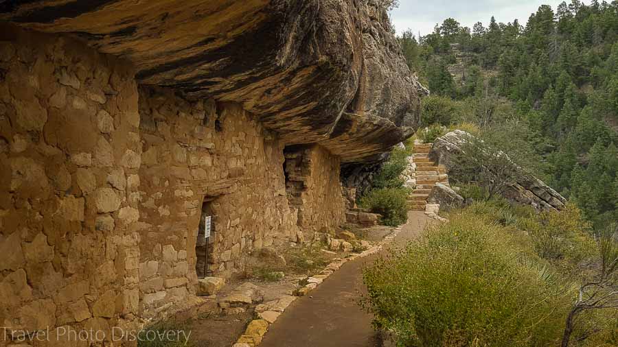 The cliff dwellings at Walnut Canyon National Monument 