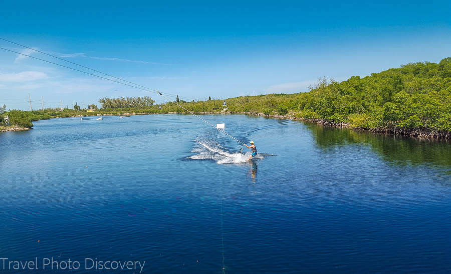 Wake boarding at Otherside Boardsports at Cable Lake in Marathon