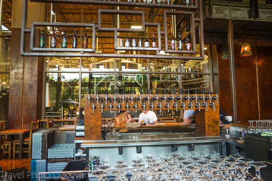 The bar at Stone Brewing gardens and restaurant in Escondido California