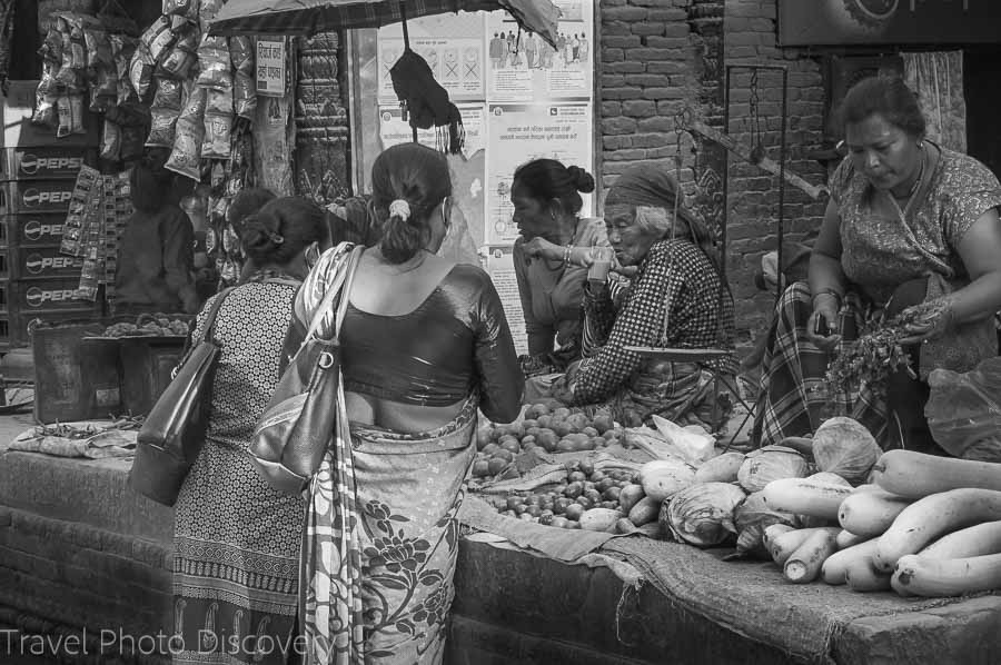 Market stand in the Thamel district of Katmandu
