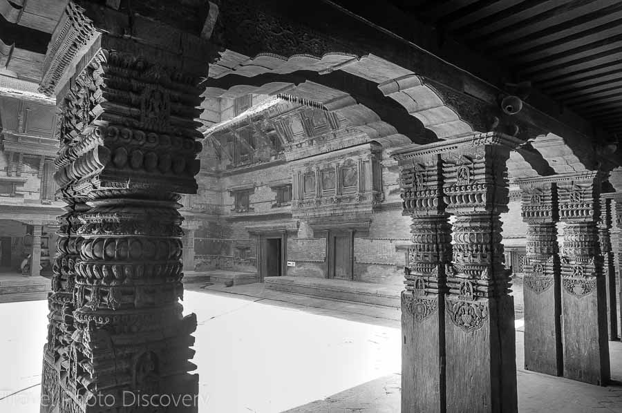 Durbar square royal palace at Katmandu - interior courtyard