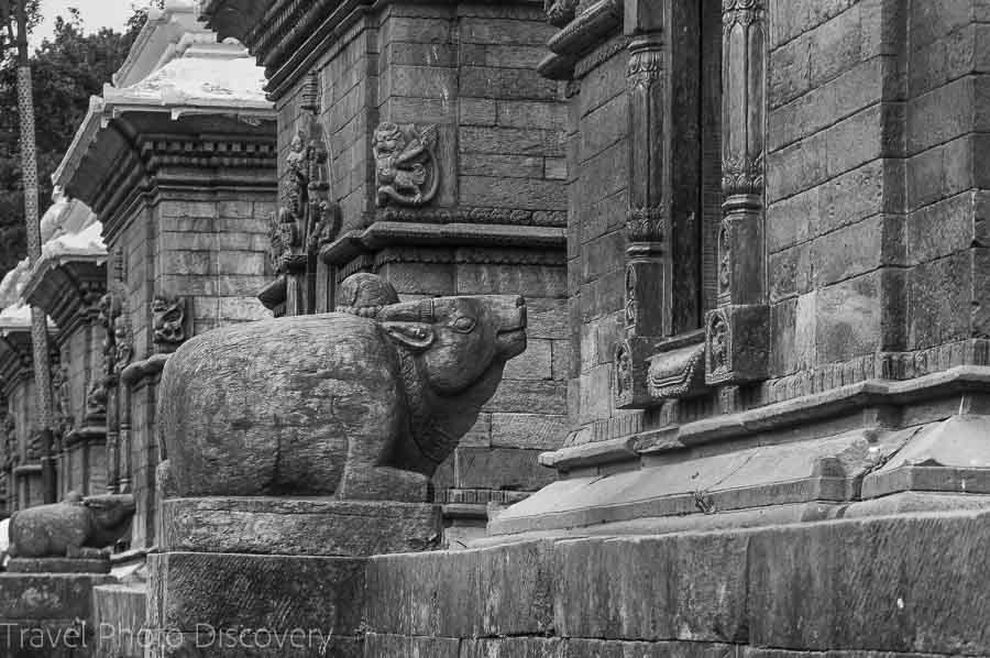 Places of worship at Pashupatinath Temple in Katmandu