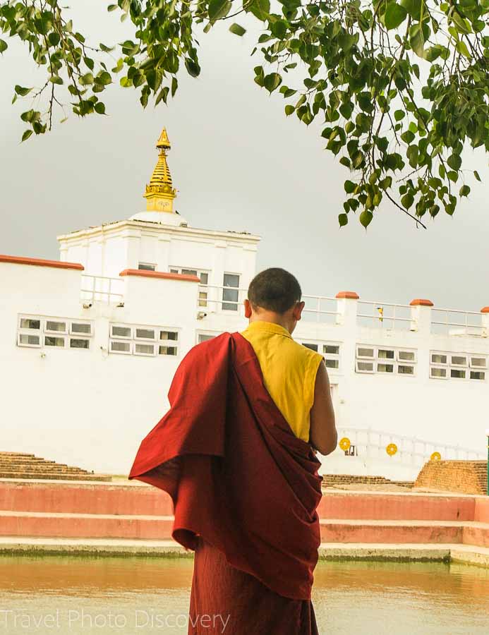 Holy temple and Unesco site at Lumbini