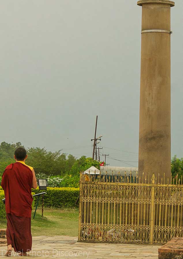 Ashokan pillar at Lumbini holy site