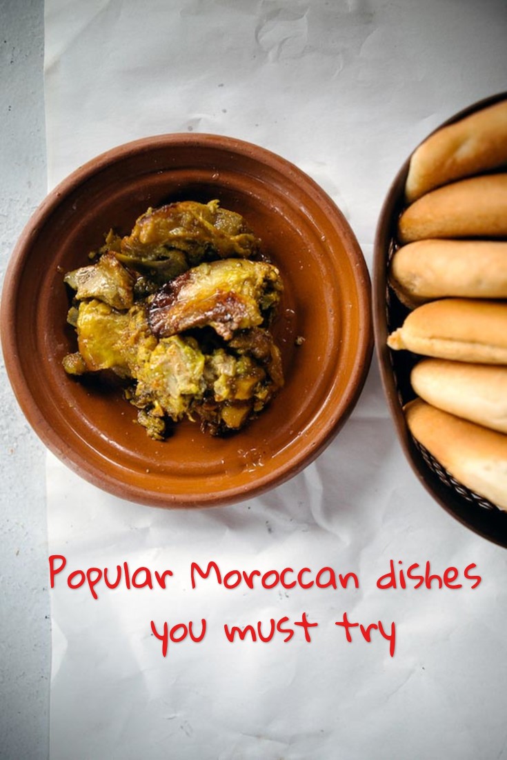 Must try Moroccan dishes Pinterest pin