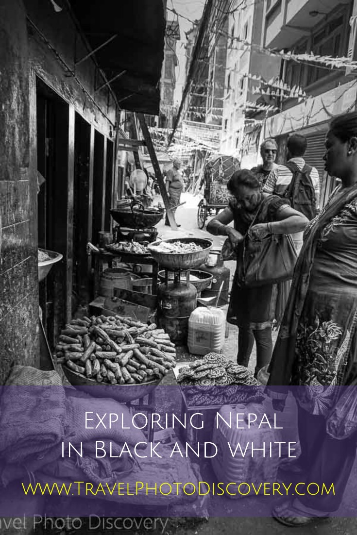 Nepal photography in black and white