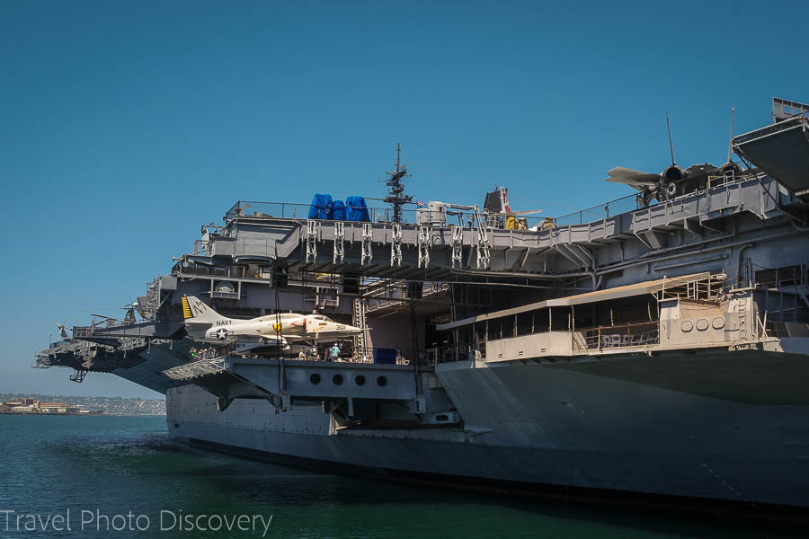 USS Midway aircraft carrier in San Diego's waterfront