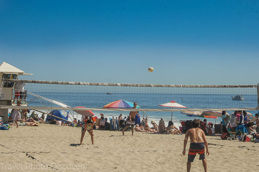 Exploring Laguna Beach coastline and Volleyball on the beach