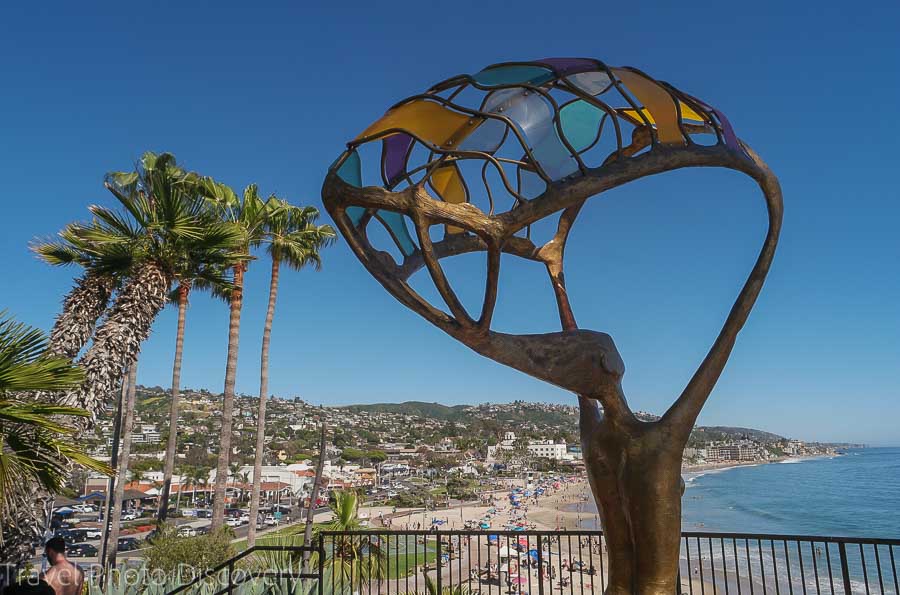 Exploring Laguna Beach views and sculpture