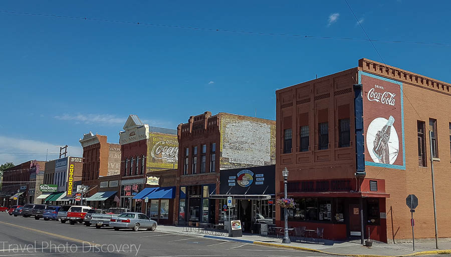 Walking through the historic district at Livingston, Montana 