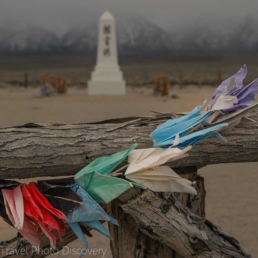 Manzanar Internment camp at the base of the Eastern Sierras of California