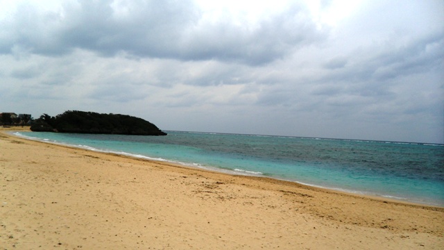 Okinawa in winter beach