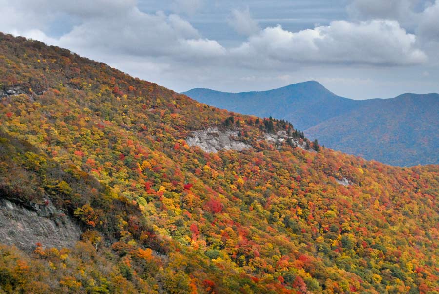 Blue Ridge Parkway fall season colors