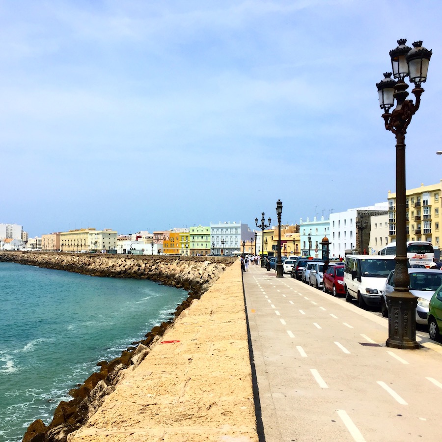 small beaches leading to Cadiz Spain