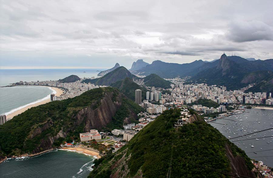 Views of sugar-loaf mountain in Rio