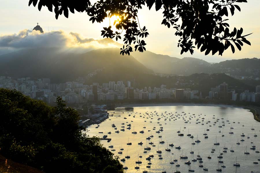 sunset-urca district at Rio