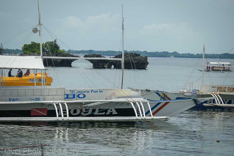 banca island boat tours on Mactan channel