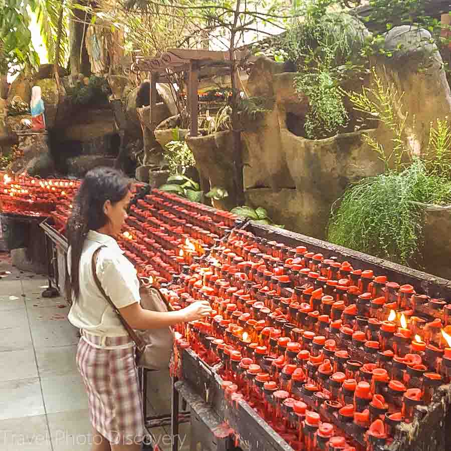 candle offering area del Santo Nino