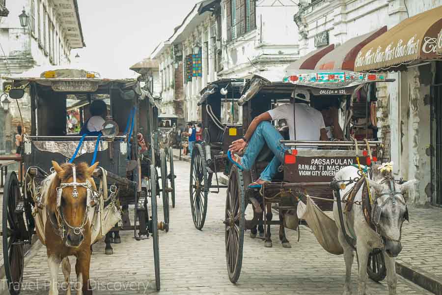 Calesa rides Calle Crisologo in Vigan City