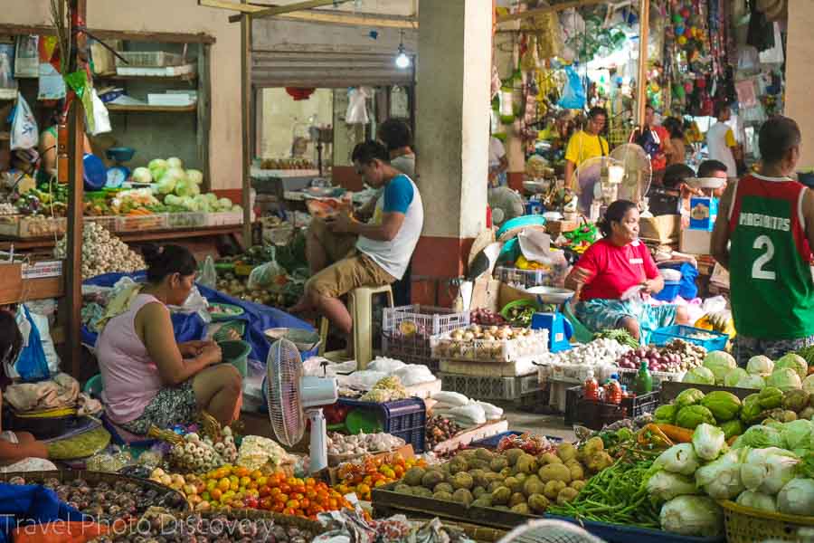 Covered fruit area of the Vigan market