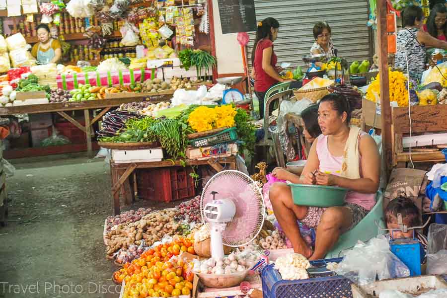 Covered fruit area of the Vigan market