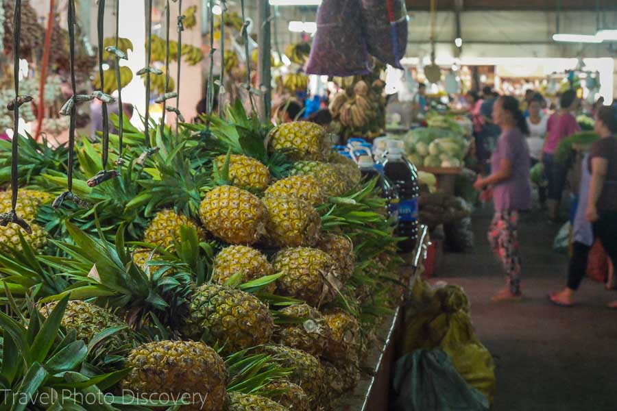 Covered fruit area of the Vigan market