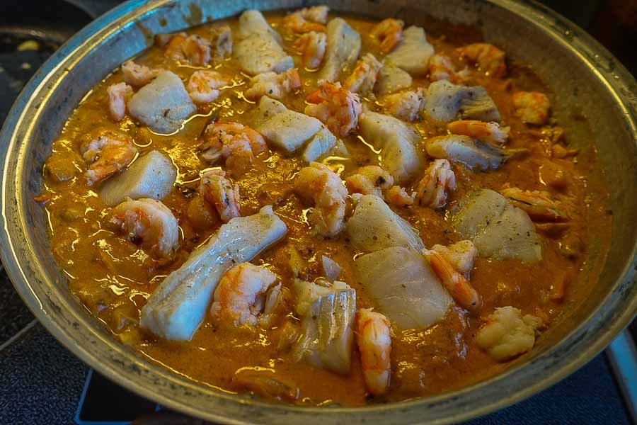 Traditional cataplana dish in Portugal