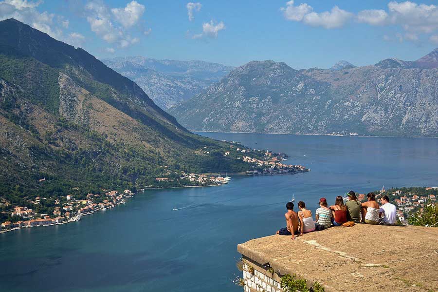 kotor view from castle on top