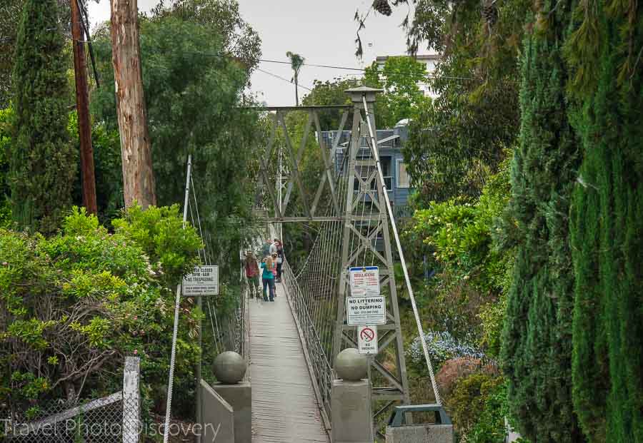 San Diego attractions a suspension bridge downtown