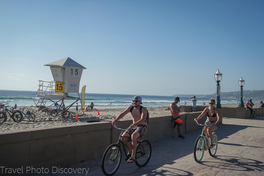 Biking around San Diego attractions