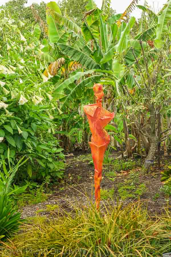 brilliant sculpture at San Diego Botanical Garden 