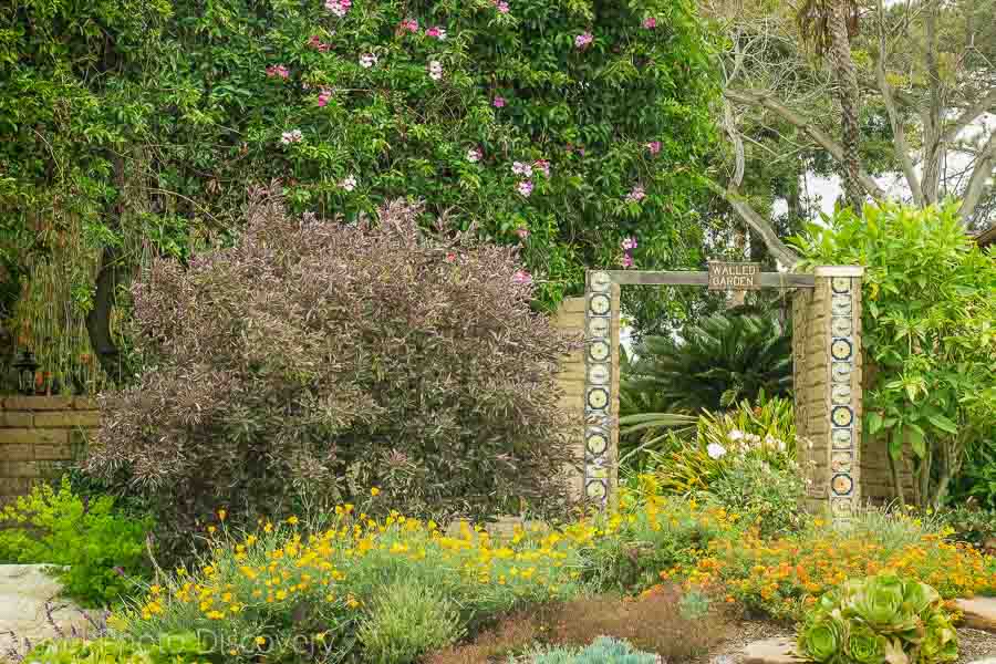 Visiting the San Diego Botanical Garden front gate