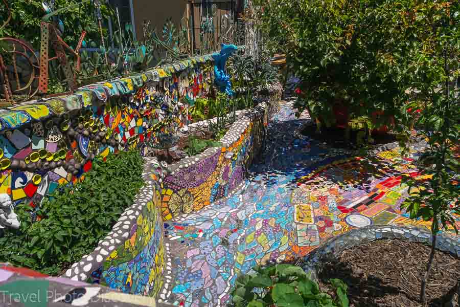 Venice Beach mosaic home garden