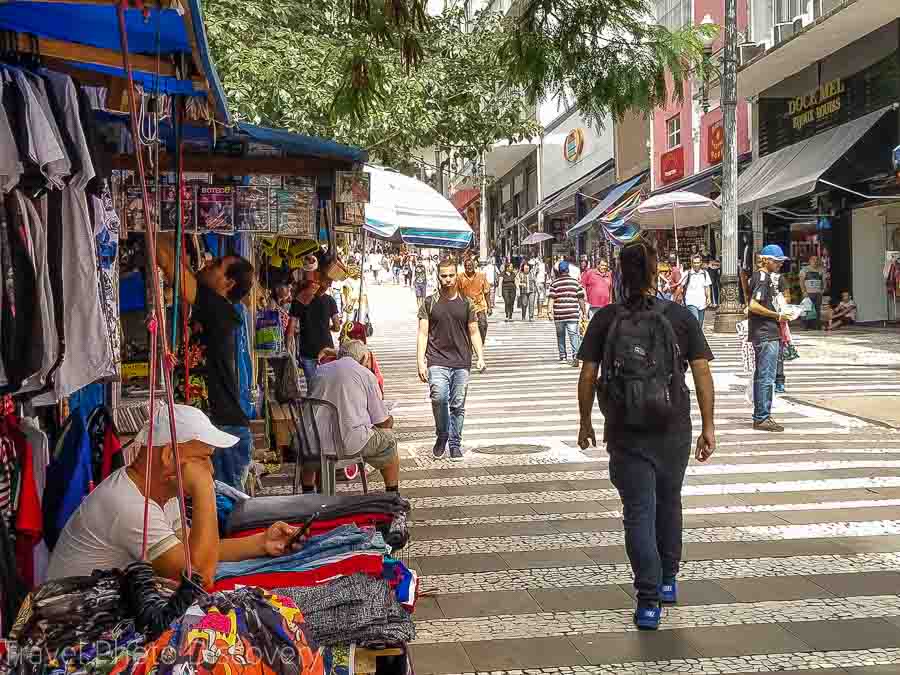 Walking around historic downtown Sao Paulo