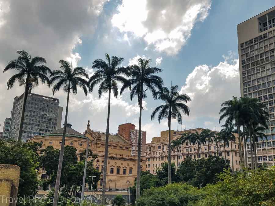 The opera house and public square area