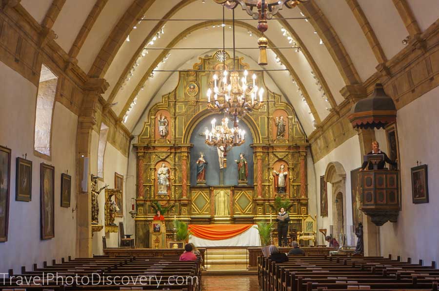 Carmel Mission interior details