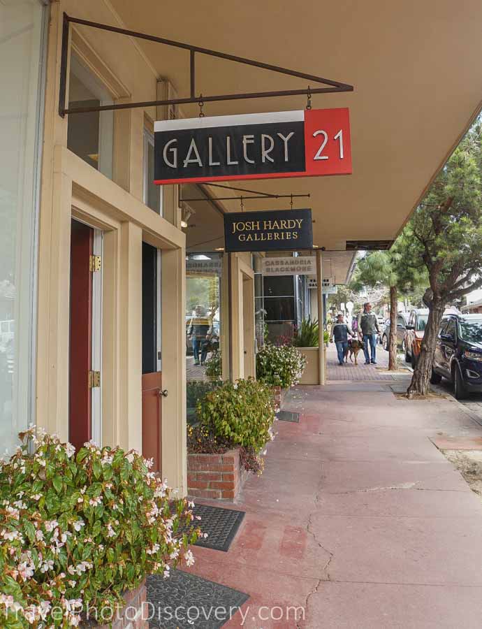 Carmel town and art gallery tour